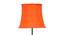 Seamus Orange Fabric Floor Lamp with Black Iron Base (Black) by Urban Ladder - Ground View Design 1 - 684879