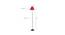 Lachlan Red Fabric Floor Lamp with Black Iron Base (Black) by Urban Ladder - Design 1 Dimension - 684892