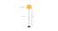 Melvin Yellow Fabric Floor Lamp with Black Iron Base (Black) by Urban Ladder - Design 1 Dimension - 684896