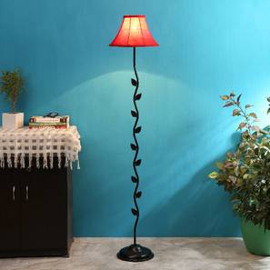 devansh Finnegan Black Fabric Floor Lamp with Black Iron Base-picture-12
