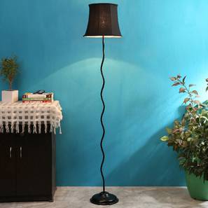 Brendan Black Fabric Floor Lamp with Black Iron Base-image-4