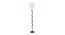 Brian Off White Fabric Floor Lamp with Black Iron Base (Black) by Urban Ladder - Front View Design 1 - 684951
