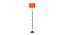 Conner Orange Fabric Floor Lamp with Black Iron Base (Black) by Urban Ladder - Front View Design 1 - 684960