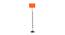 Storm Orange Fabric Floor Lamp with Black Iron Base (Black) by Urban Ladder - Front View Design 1 - 684961
