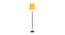 Ela Yellow Fabric Floor Lamp with Black Iron Base (Black) by Urban Ladder - Front View Design 1 - 684974
