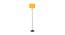 Kieran Yellow Fabric Floor Lamp with Black Iron Base (Black) by Urban Ladder - Front View Design 1 - 684979