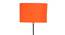 Storm Orange Fabric Floor Lamp with Black Iron Base (Black) by Urban Ladder - Ground View Design 1 - 685045