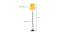 Ela Yellow Fabric Floor Lamp with Black Iron Base (Black) by Urban Ladder - Design 1 Dimension - 685097