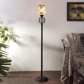 devansh Iris Multicolour Glass Floor Lamp with Black Iron Base-picture-36