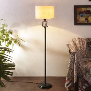 Daraine Off White Fabric Floor Lamp with Black Iron Base-image-27
