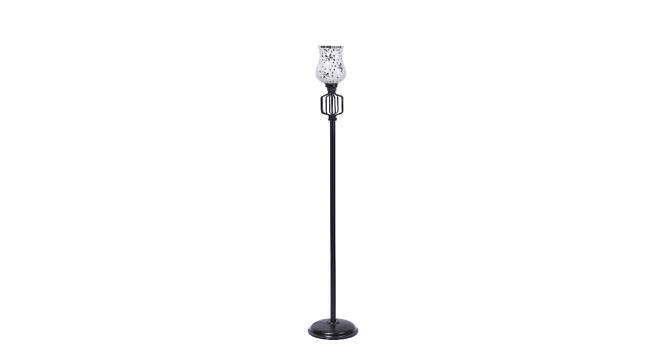 Iris Multicolour Glass Floor Lamp with Black Iron Base (Black) by Urban Ladder - Front View Design 1 - 685155