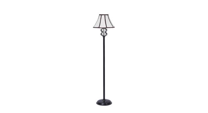Azalea Multicolour Fabric Floor Lamp with Black Iron Base (Black) by Urban Ladder - Front View Design 1 - 685168