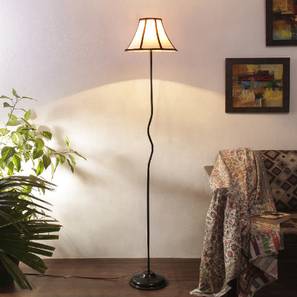 Isla Multicolour Fabric Floor Lamp with Black Iron Base-image-26