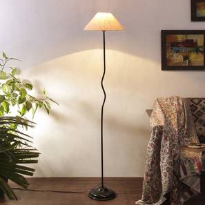 devansh Ruby White Natural Fiber Floor Lamp with Black Iron Base-picture-18