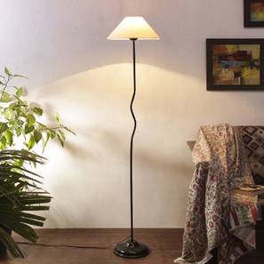 Ivy Off White Fabric Floor Lamp with Black Iron Base-image-40