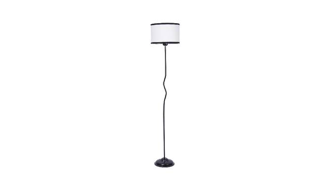Willow Multicolour Fabric Floor Lamp with Black Iron Base (Black) by Urban Ladder - Front View Design 1 - 685336