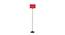 Nova Red Fabric Floor Lamp with Black Iron Base (Black) by Urban Ladder - Front View Design 1 - 685339