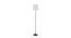 Savannah Off White Fabric Floor Lamp with Black Iron Base (Black) by Urban Ladder - Front View Design 1 - 685342