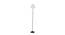 Jade Off White Fabric Floor Lamp with Black Iron Base (Black) by Urban Ladder - Front View Design 1 - 685352