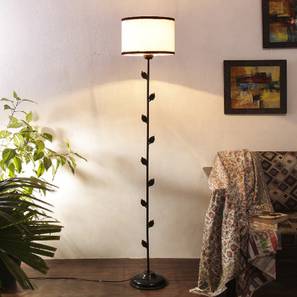 Raine Multicolour Fabric Floor Lamp with Black Iron Base-image-5