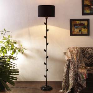 Regan Black Fabric Floor Lamp with Black Iron Base-image-44