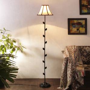 Kiley Multicolour Fabric Floor Lamp with Black Iron Base-image-49