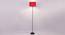 Nova Red Fabric Floor Lamp with Black Iron Base (Black) by Urban Ladder - Design 1 Side View - 685378