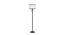 Pascal Multicolour Fabric Floor Lamp with Black Iron Base (Black) by Urban Ladder - Front View Design 1 - 685386