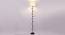 Lux White Natural Fiber Floor Lamp with Black Iron Base (Black) by Urban Ladder - Design 1 Side View - 685435