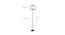 Willow Multicolour Fabric Floor Lamp with Black Iron Base (Black) by Urban Ladder - Design 1 Dimension - 685462
