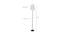 Savannah Off White Fabric Floor Lamp with Black Iron Base (Black) by Urban Ladder - Design 1 Dimension - 685469
