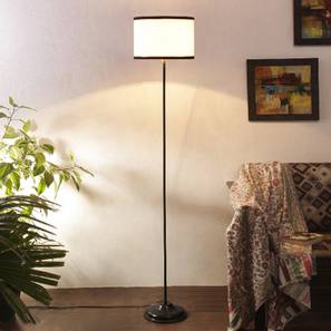Naveen Multicolour Fabric Floor Lamp with Black Iron Base-image-48