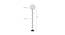 Lux White Natural Fiber Floor Lamp with Black Iron Base (Black) by Urban Ladder - Design 1 Dimension - 685511