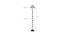 Lucien Beige Natural Fiber Floor Lamp with Black Iron Base (Black) by Urban Ladder - Design 1 Dimension - 685520