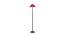 Hans Red Fabric Floor Lamp with Black Iron Base (Black) by Urban Ladder - Front View Design 1 - 685530