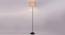 Nala Beige Natural Fiber Floor Lamp with Black Iron Base (Black) by Urban Ladder - Design 1 Side View - 685541