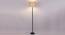 Cleo Beige Natural Fiber Floor Lamp with Black Iron Base (Black) by Urban Ladder - Design 1 Side View - 685546