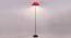 Mulan Red Fabric Floor Lamp with Black Iron Base (Black) by Urban Ladder - Design 1 Side View - 685558