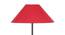 Mulan Red Fabric Floor Lamp with Black Iron Base (Black) by Urban Ladder - Ground View Design 1 - 685578