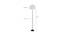 Flynn White Natural Fiber Floor Lamp with Black Iron Base (Black) by Urban Ladder - Design 1 Dimension - 685581