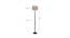 Cleo Beige Natural Fiber Floor Lamp with Black Iron Base (Black) by Urban Ladder - Design 1 Dimension - 685586