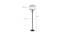 Pascal Multicolour Fabric Floor Lamp with Black Iron Base (Black) by Urban Ladder - Design 1 Dimension - 685601