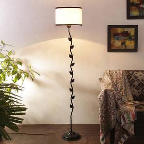 Achilles Multicolour Fabric Floor Lamp with Black Iron Base-image-27