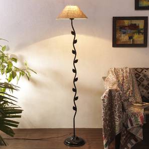 Adalyn Beige Natural Fiber Floor Lamp with Black Iron Base-image-49