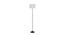 Flynn White Natural Fiber Floor Lamp with Black Iron Base (Black) by Urban Ladder - Front View Design 1 - 685616