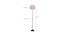 Nala Beige Natural Fiber Floor Lamp with Black Iron Base (Black) by Urban Ladder - Design 1 Dimension - 685636