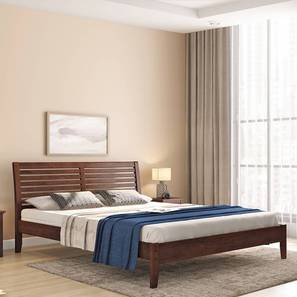 King Size Bed Design Vermont Essential Bedroom Set (dark walnut) (1 Bed + 2 Bedside Tables) (King Bed Size, Dark Walnut Finish)