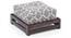 Raymond Footstool (Walnut Finish, Grey) by Urban Ladder - - 68700