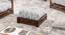 Raymond Footstool (Walnut Finish, Grey) by Urban Ladder - - 68701
