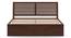 Vermont Storage Bed With Essential Coir Mattress (King Bed Size, Dark Walnut Finish) by Urban Ladder - - 687734